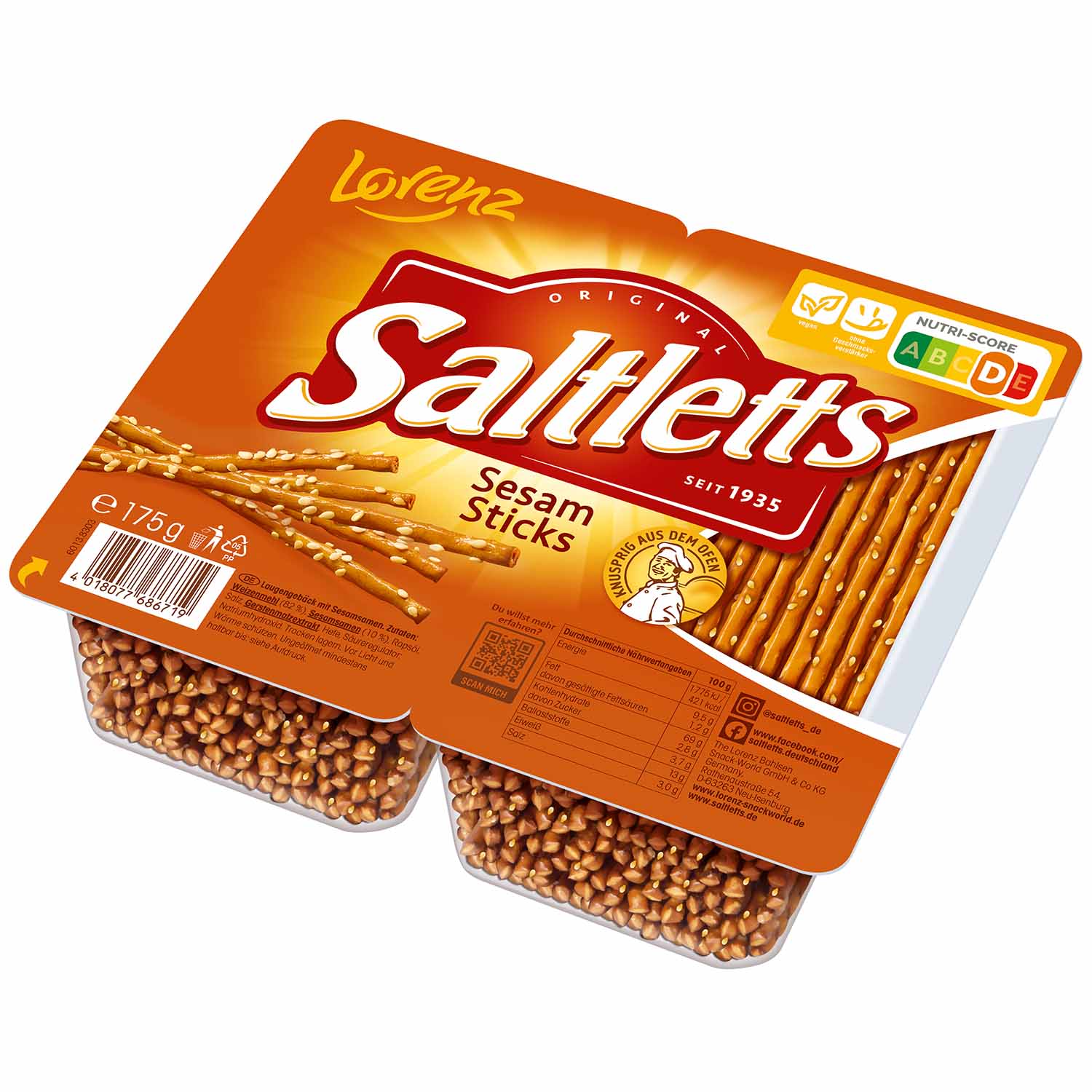 Saltletts Sticks Sesam 175g