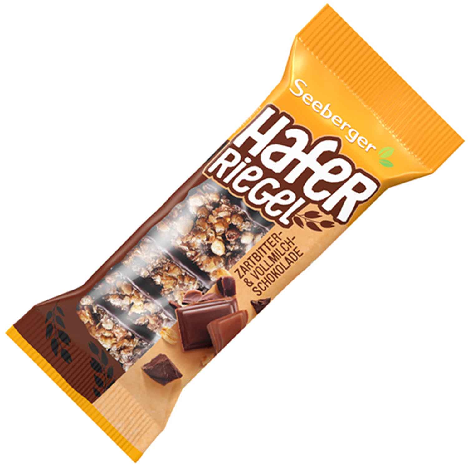 Seeberger Haferriegel Zartbitter- und Vollmilchschokolade 50g
