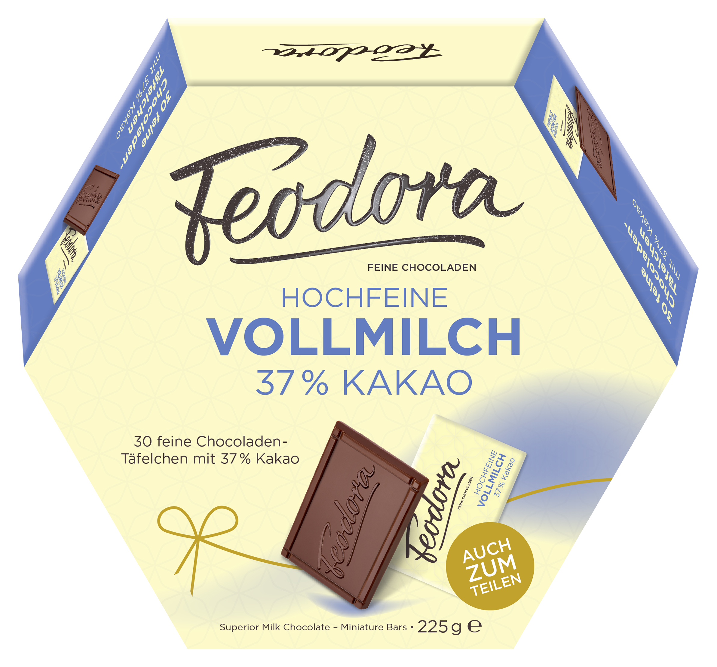 Feodora Täfelchen Hochfeine Vollmilch 37% Kakao 30er
