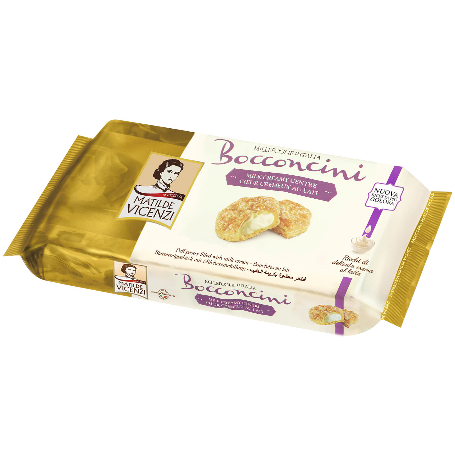 Matilde Vicenzi Millefoglie D'Italia Bocconcini Milk Cream 125g