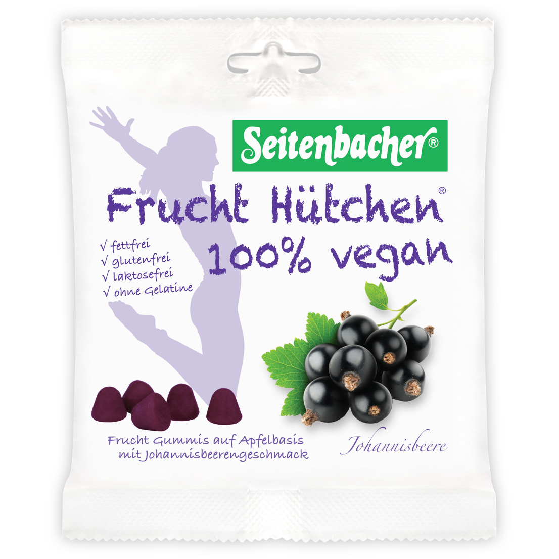 Seitenbacher Frucht Hütchen Johannisbeere 85g