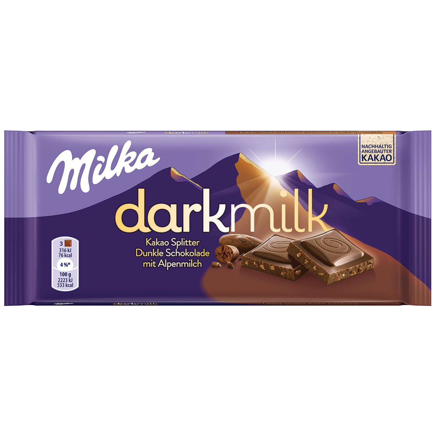 Milka darkmilk Kakao Splitter 85g
