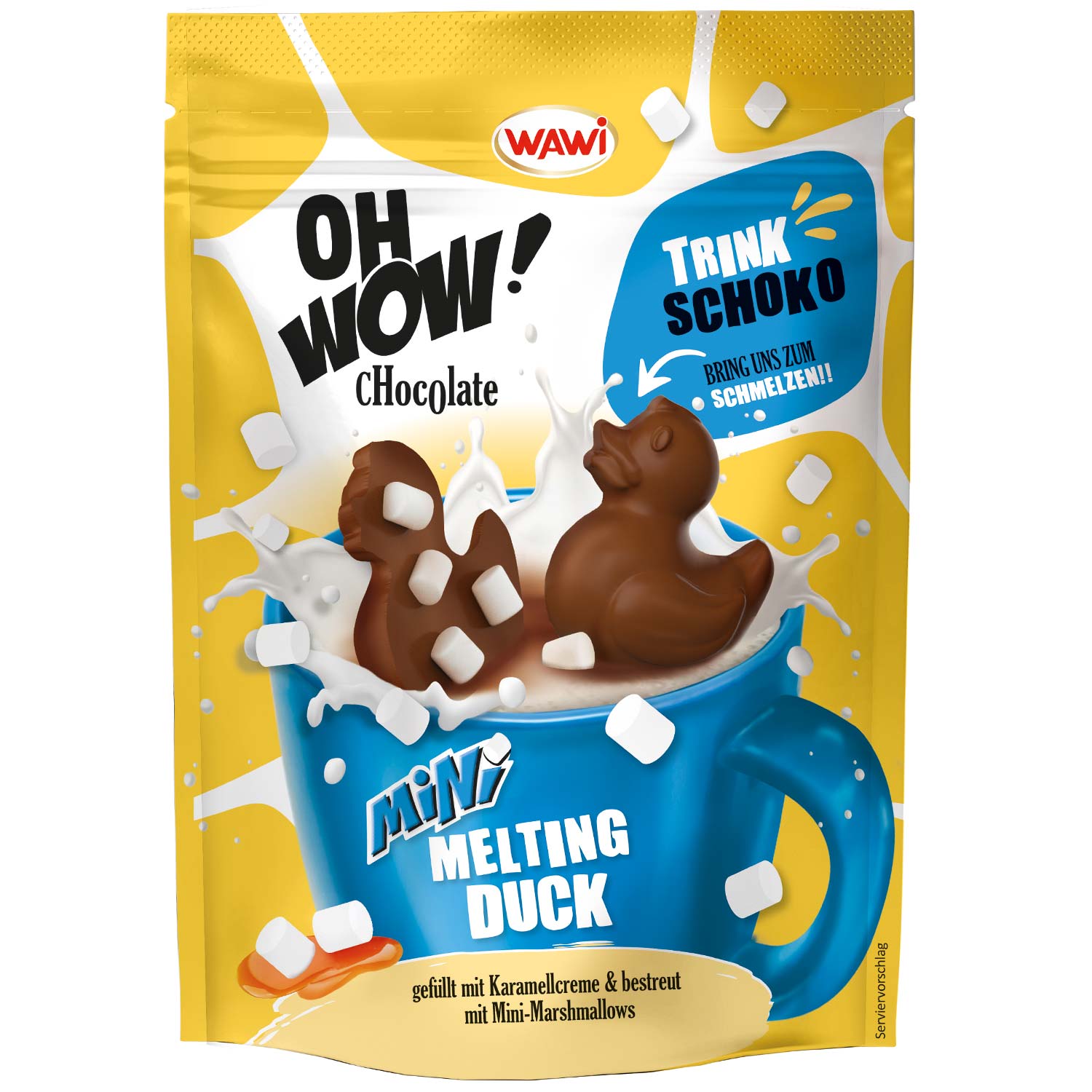 OH WOW! Chocolate Mini Melting Duck Vollmilch Karamell 110g