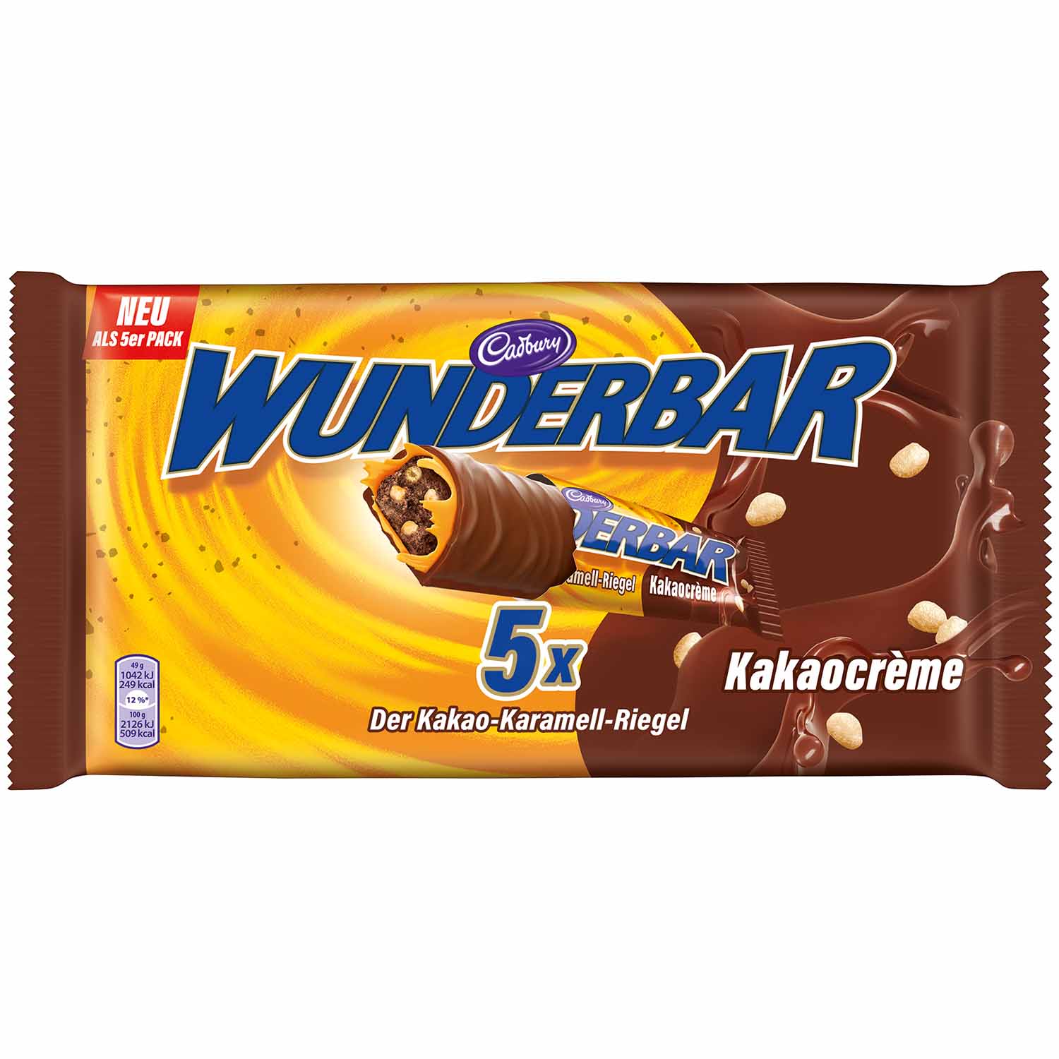 Cadbury Wunderbar Kakaocrème 5x37g