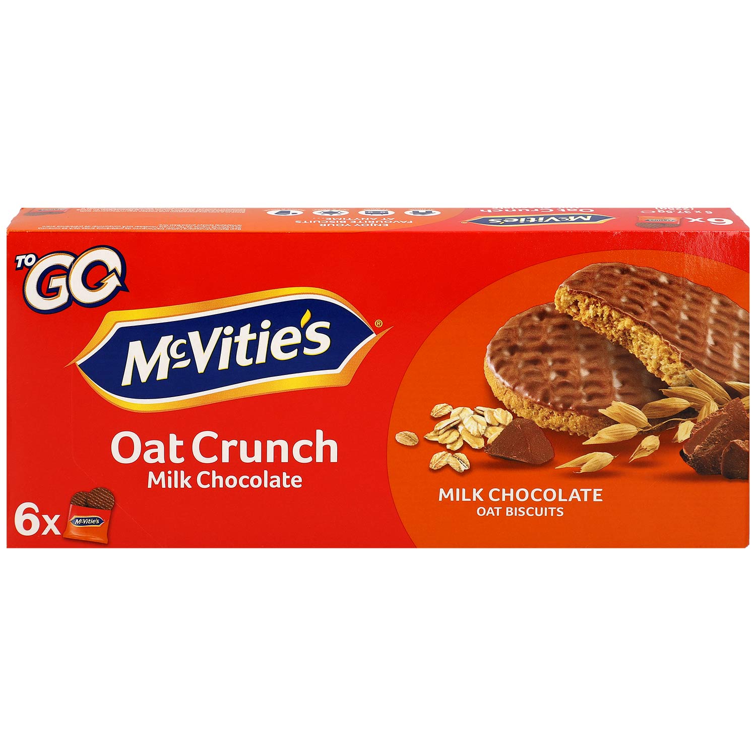 McVitie's Oat Crunch Milk Chocolate 6x2er