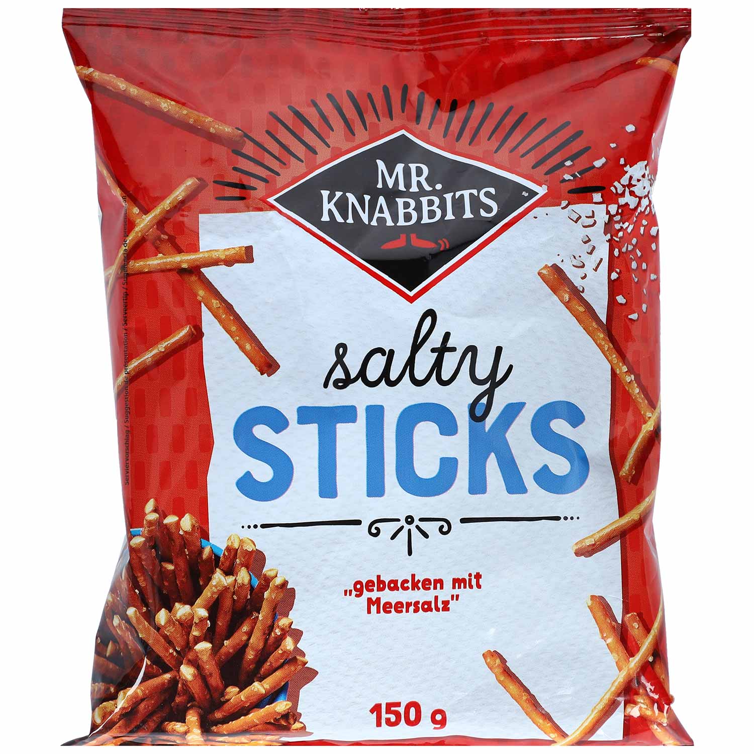 Mr. Knabbits Salty Sticks 150g