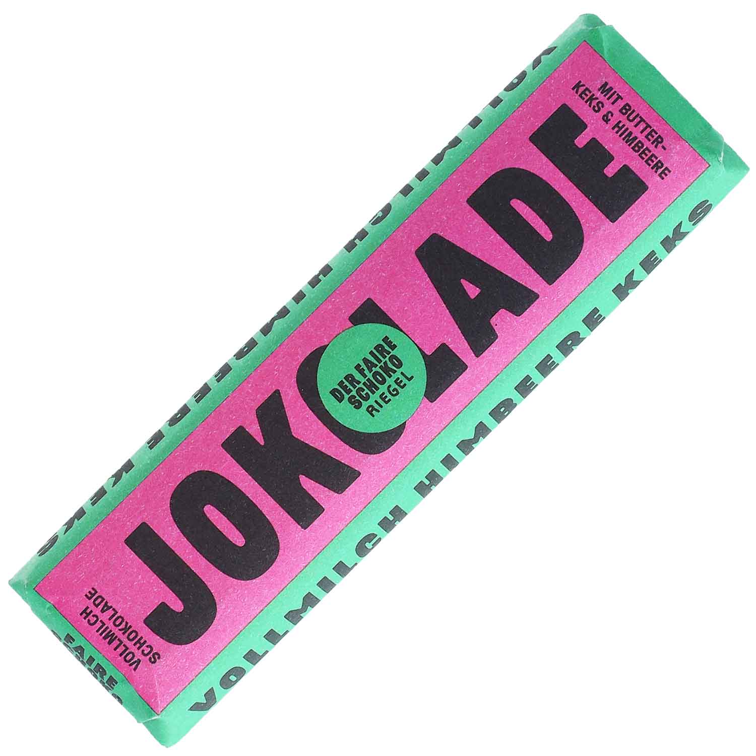 JOKOLADE Riegel Vollmilch Himbeere & Keks 45g