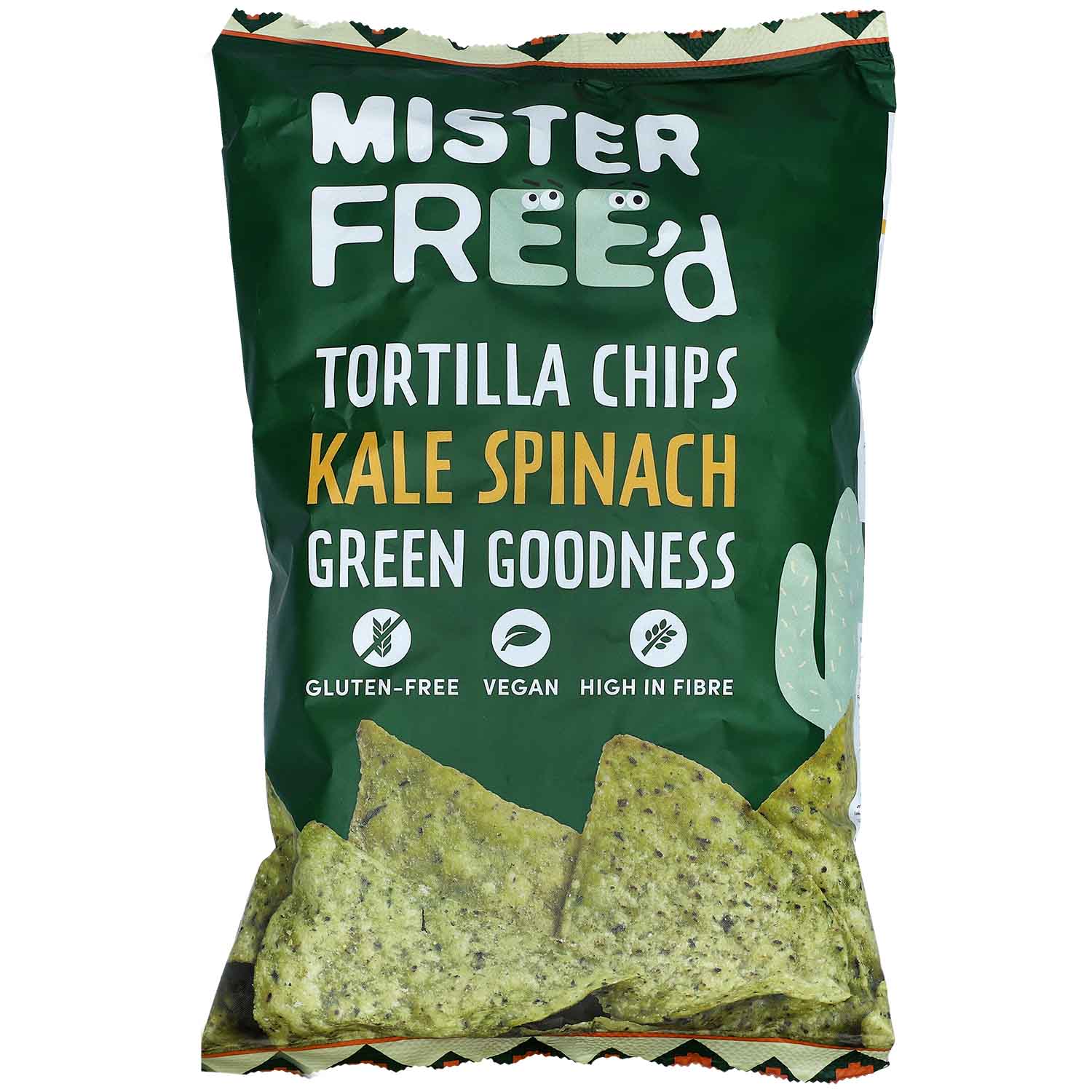 Mister Free'd Tortilla Chips Kale & Spinach 135g