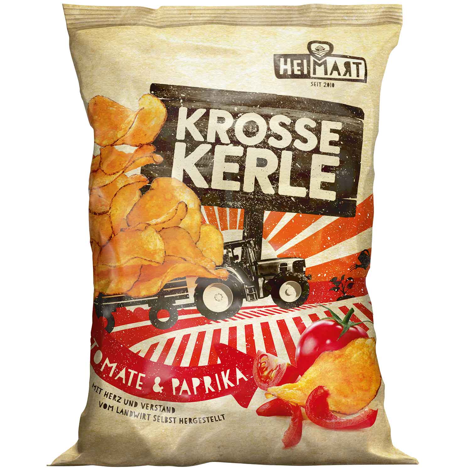 HeiMart Krosse Kerle Tomate & Paprika 115g