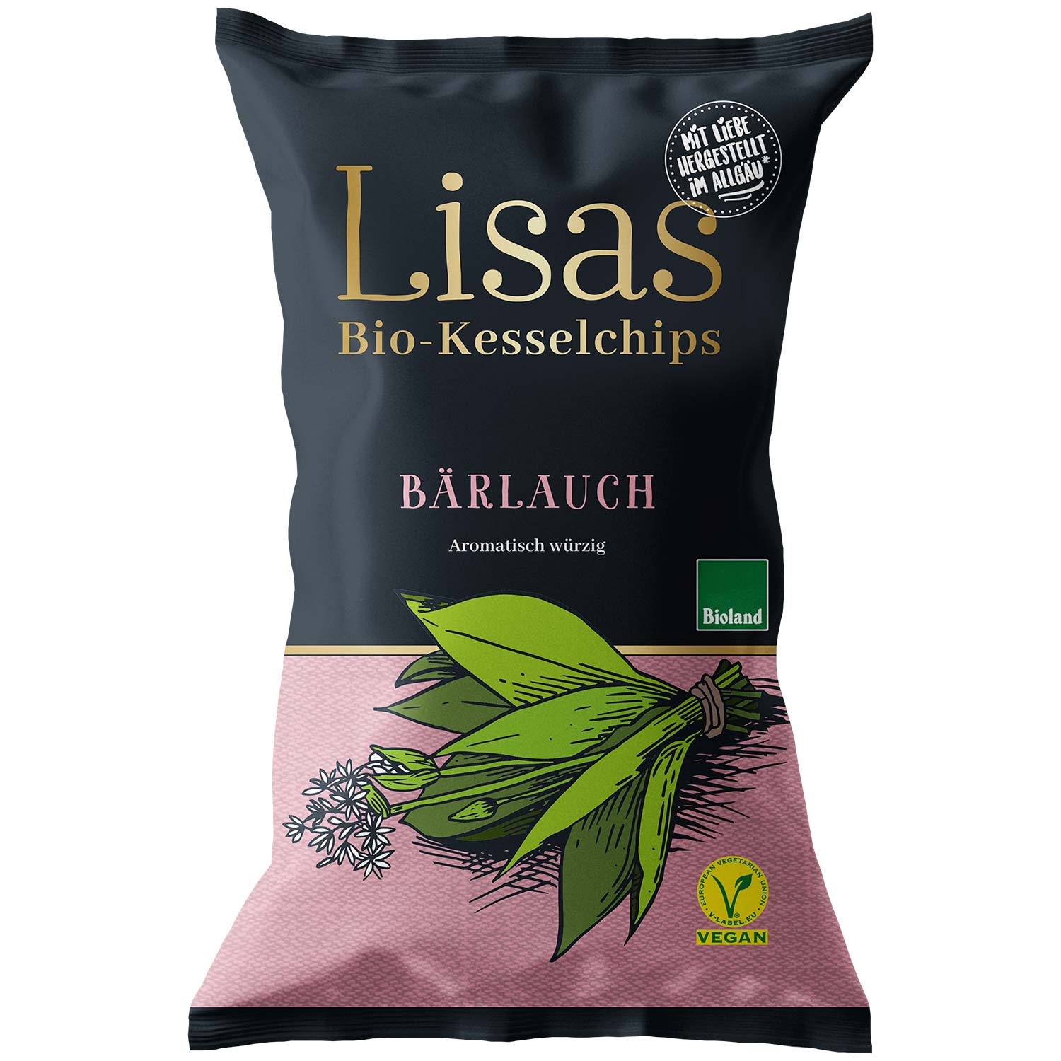 Lisas Bio-Kesselchips Bärlauch 125g