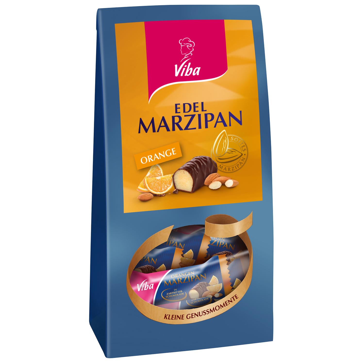 Viba Edel Marzipan Orange Minis 125g