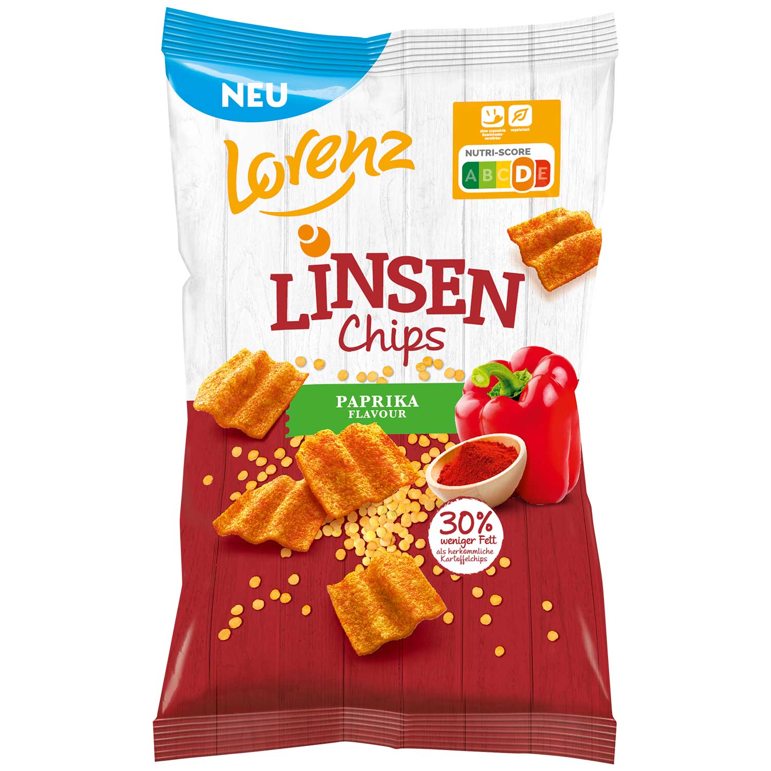 Lorenz Linsen Chips Paprika 85g