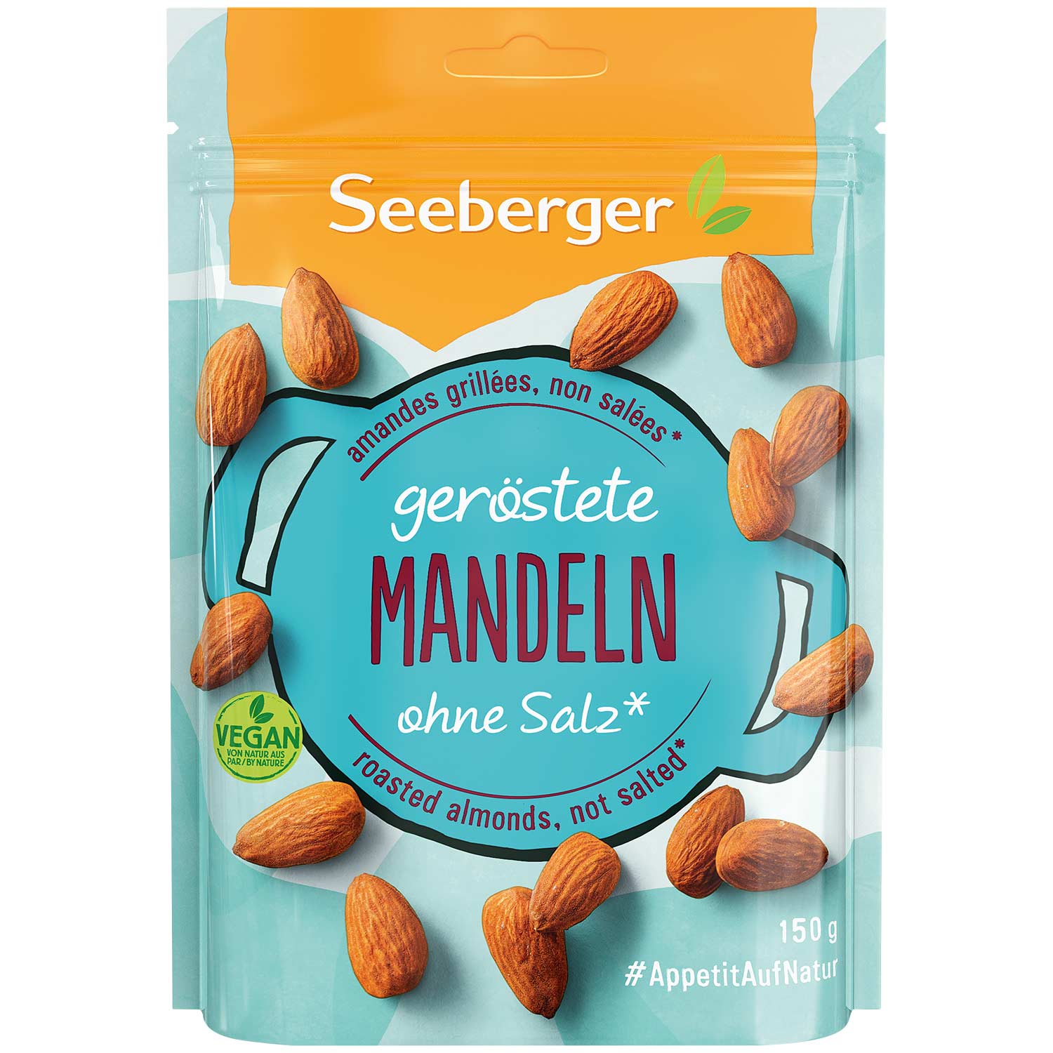 Seeberger geröstete Mandeln ohne Salz 150g