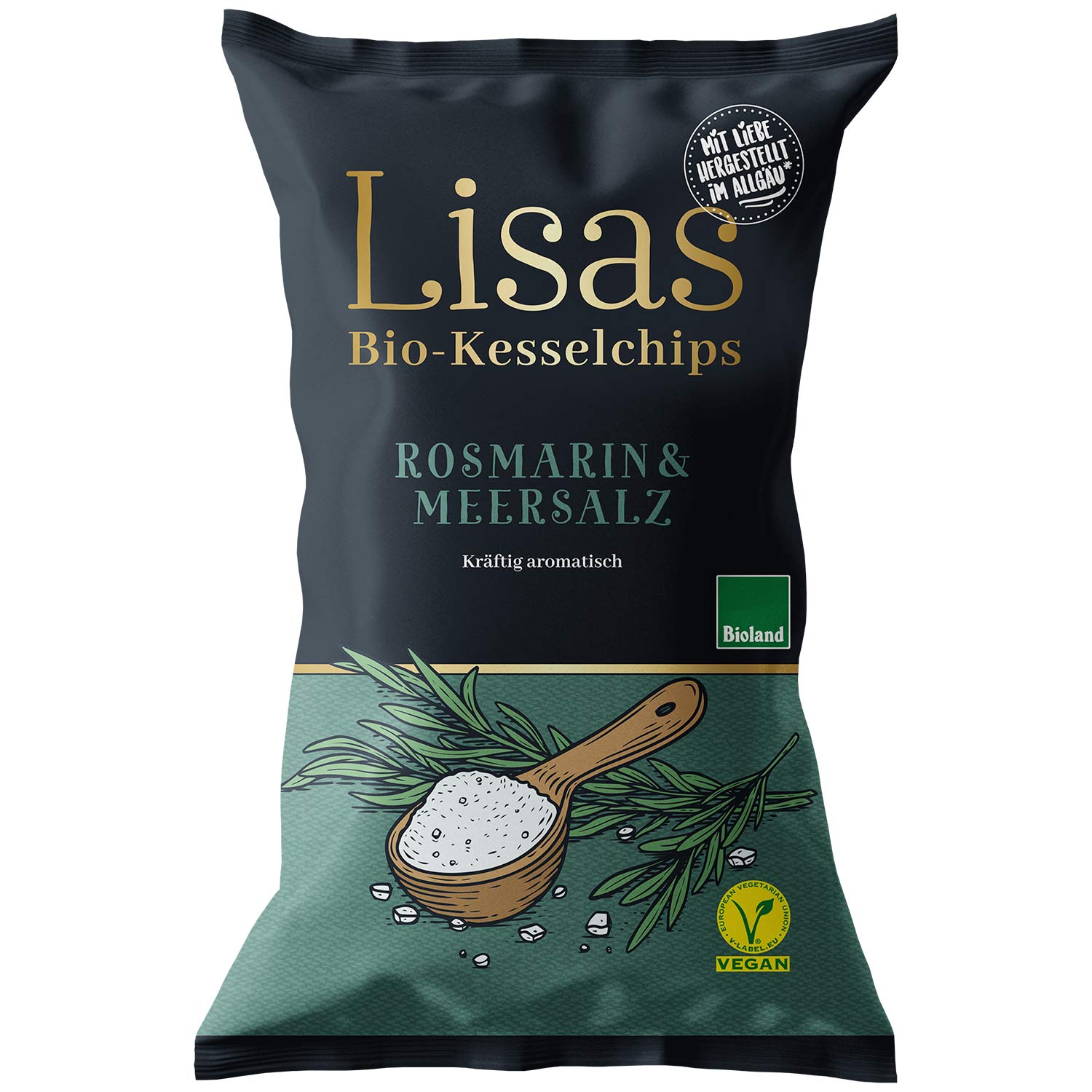 Lisas Bio-Kesselchips Rosmarin & Meersalz 50g