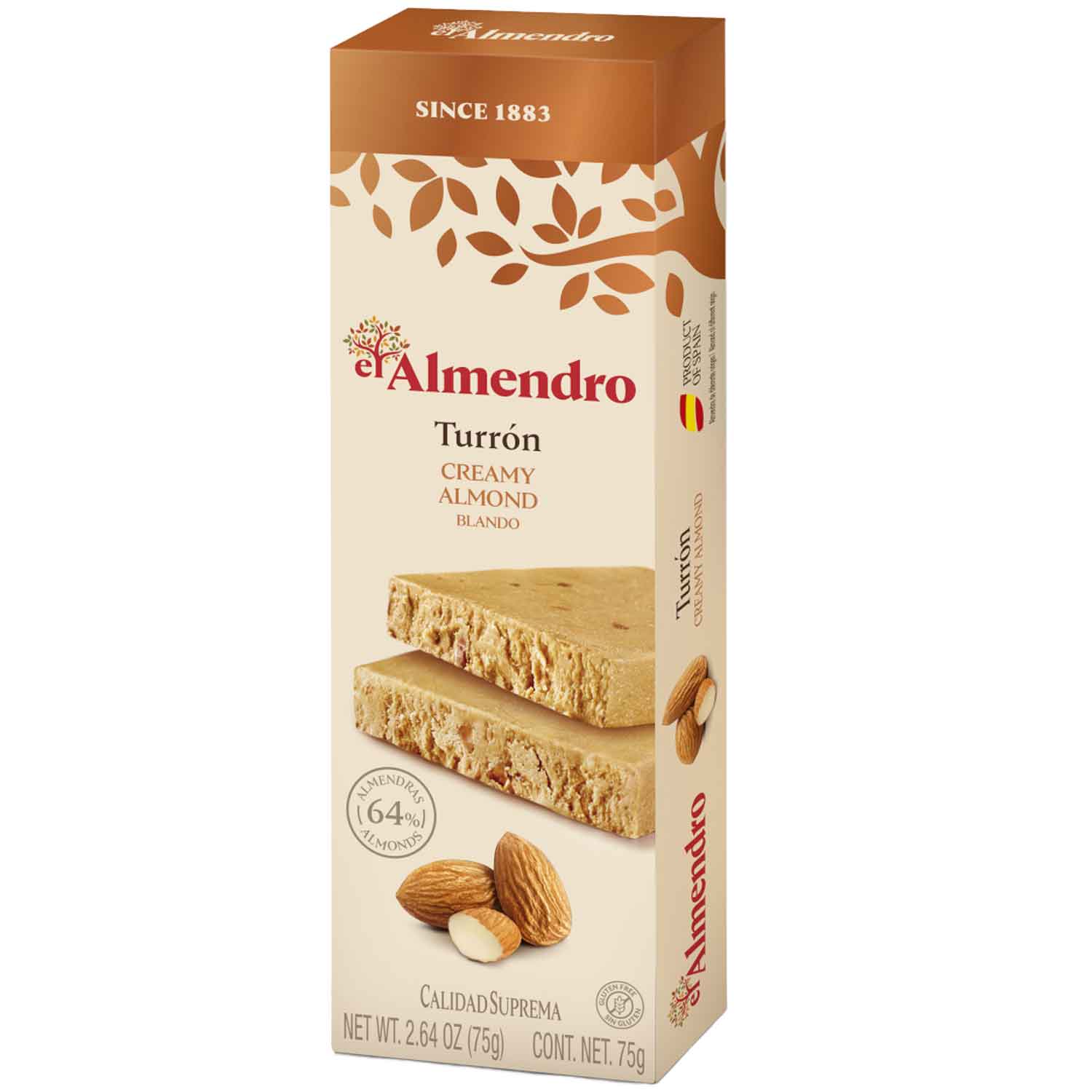 El Almendro Turrón Creamy Almond Blando 75g
